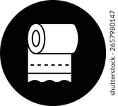 Toilet Paper vector icon. Can be used for printing, mobile and web applications.