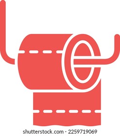 Toilet Paper vector icon. Can be used for printing, mobile and web applications.