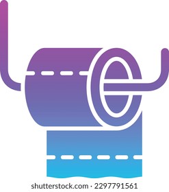 Toilet Paper vector icon. Can be used for printing, mobile and web applications.