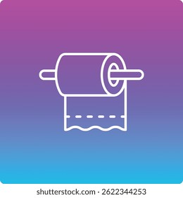 Toilet Paper vector icon. Can be used for printing, mobile and web applications.