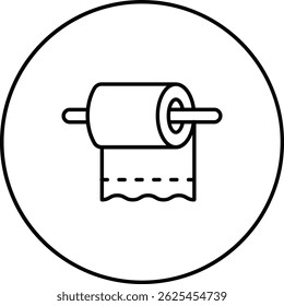 Toilet Paper vector icon. Can be used for printing, mobile and web applications.