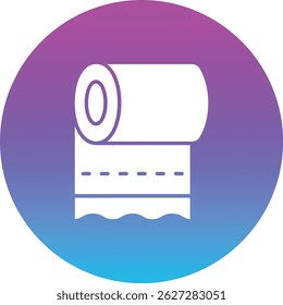 Toilet Paper vector icon. Can be used for printing, mobile and web applications.