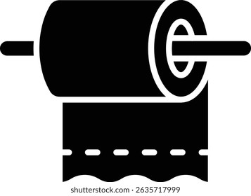 Toilet Paper vector icon. Can be used for printing, mobile and web applications.