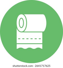 Toilet Paper vector icon. Can be used for printing, mobile and web applications.