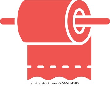Ícone de vetor de Papel higiênico. Pode ser usado para impressão, aplicativos móveis e da Web.