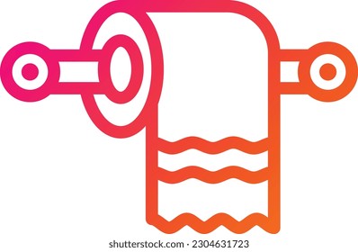 Toilet paper Vector Icon Design Illustration