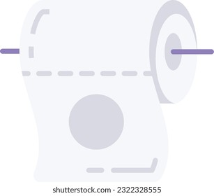 Toilet Paper vector icon design, Housekeeping symbol, Office caretaker sign, porter or cleanser equipment stock illustration, Eco friendly sanitary tissue roll concept