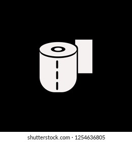 toilet paper vector icon. flat toilet paper design. toilet paper illustration for graphic 
