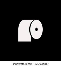 toilet paper vector icon. flat toilet paper design. toilet paper illustration for graphic 