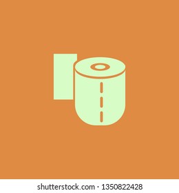 toilet paper vector icon. flat design