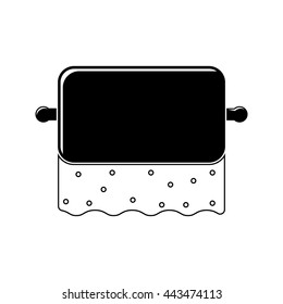 Toilet Paper vector Icon for web and mobile. Flat style.