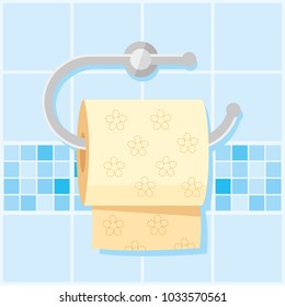 Toilet paper vector illustration