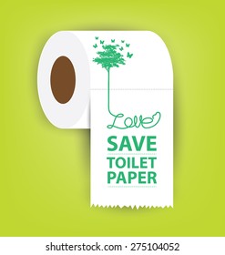 Toilet paper vector illustration