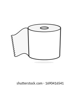 Toilet paper Vector Suitable For Greeting Card, Poster Or T-shirt Printing.