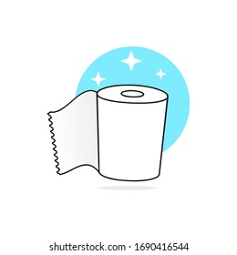 Toilet paper Vector Suitable For Greeting Card, Poster Or T-shirt Printing.