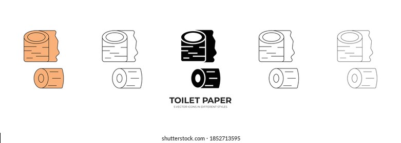 Toilettenpapier, Vektorsymbol