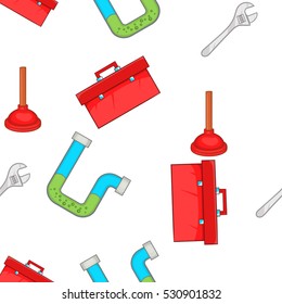 Toilet pattern. Cartoon illustration of toilet vector pattern for web