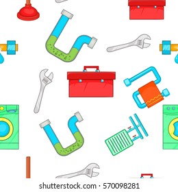 Toilet pattern. Cartoon illustration of toilet vector pattern for web