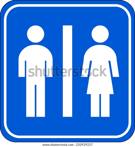 Toilet Pictogram Sign Stock Vector (Royalty Free) 220939237 | Shutterstock