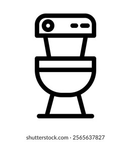 Toilet pixel perfect vector line icon