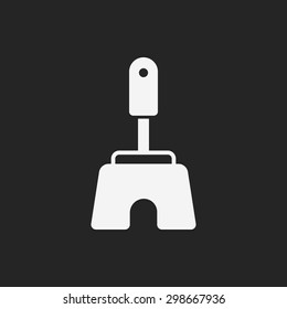 Toilet plunger and brush icon