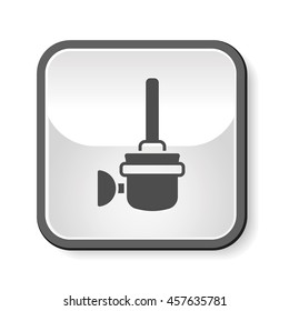 Toilet plunger and brush icon