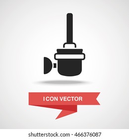 Toilet plunger and brush icon