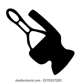 Toilet Plunger Cursor Hand Drawn Icon Design