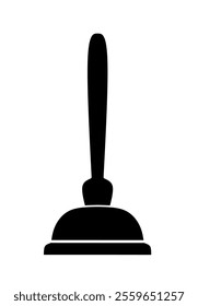 Toilet plunger icon vector with on white background.plunger icon