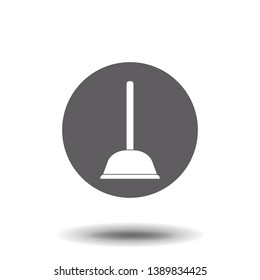 Toilet Plunger Icon vector symbol stock illustration web.