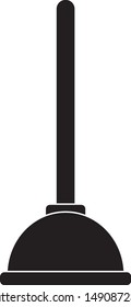 Toilet Plunger Vector Icon Simple Illustration Stock Vector Royalty Free Shutterstock