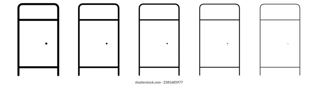 Toilet portable Vector logo sign