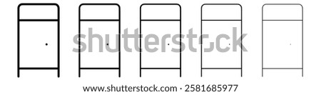 Toilet portable Vector logo sign