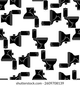 Toilet pot pattern seamless. WC background. Toilet texture 