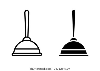 Toilet pump icon,vector illustration. Flat design style. vector toilet pump icon illustration isolated on White background