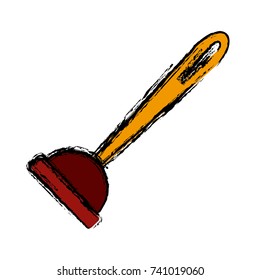 Toilet pump isolated