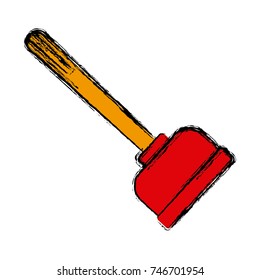 Toilet pump isolated