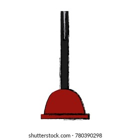 Toilet pump isolated