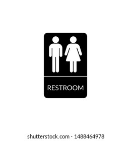 Toilet Restroom Sign Icon Public Navigation Stock Vector (Royalty Free ...