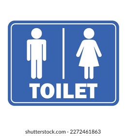 toilet restroom sign men women gents ladies blue