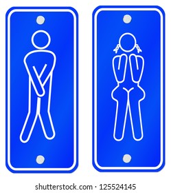 toilet or Restroom signs