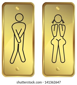 toilet or Restroom signs