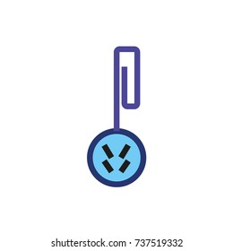 Toilet Rim Block icon, vector illustration