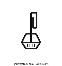 Toilet Rim Block icon, vector illustration