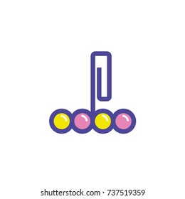 Toilet Rim Block icon, vector illustration