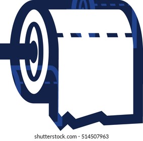 Toilet roll icon