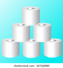 Toilet Roll. Vector Illustrator
