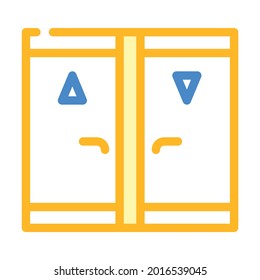toilet room color icon vector. toilet room sign. isolated symbol illustration