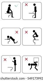 Toilet rules icon