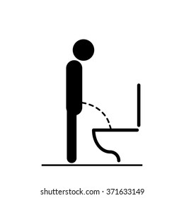 Toilet rules stickers set